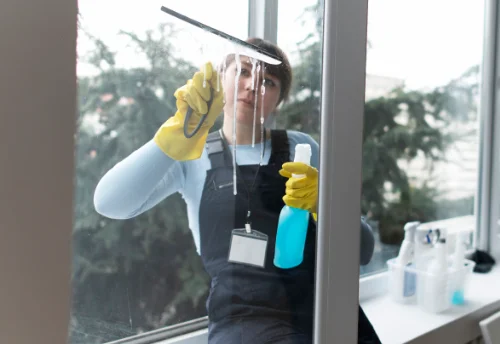 Nettoyage de vitres intérieures et extérieures à la Dominelais